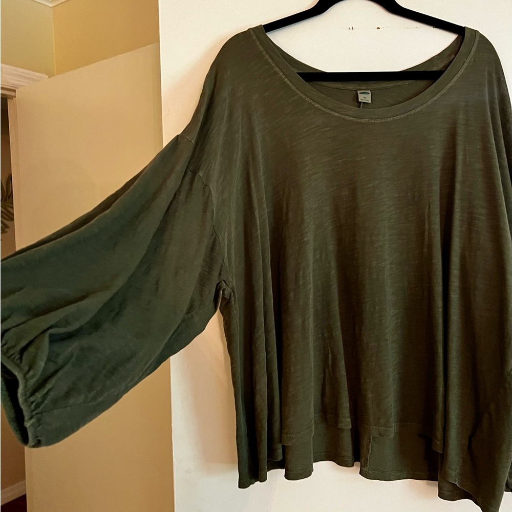 Old Navy Women's Forest Green Blouse